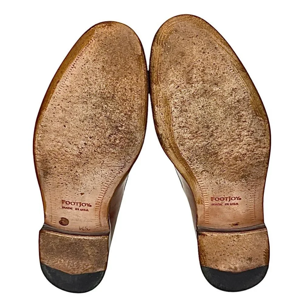 FootJoy Classics Brown Leather Tassel Loafers Made in USA 75499 Men Size 11.5 B